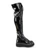 DemoniaCult - EMILY375 Overknee boots - Black Product image